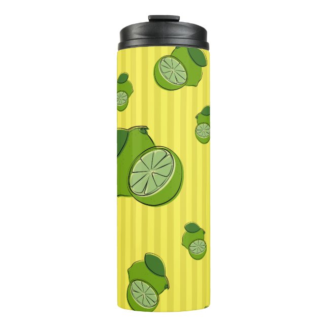 Bouteilles Isothermes Illustration Limes (Devant)