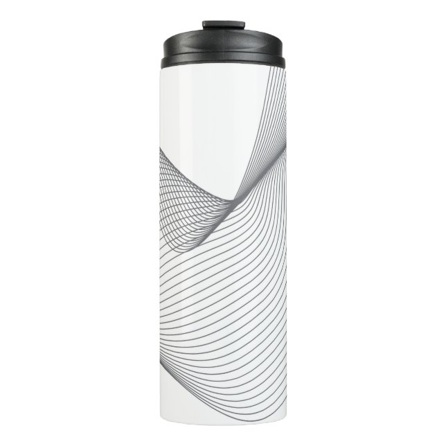 Bouteilles Isothermes Illustration moderne, simple et futuriste des ondu (Devant)