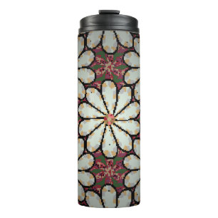 Bouteilles Isothermes Illustration Motley. Petites fleurs colorées. Spri