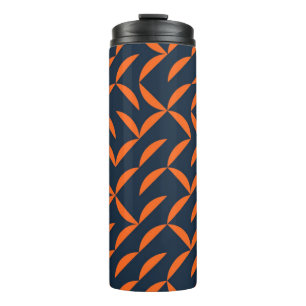 Bouteilles Isothermes Illustration ondulée orange, cool, moderne, tendan
