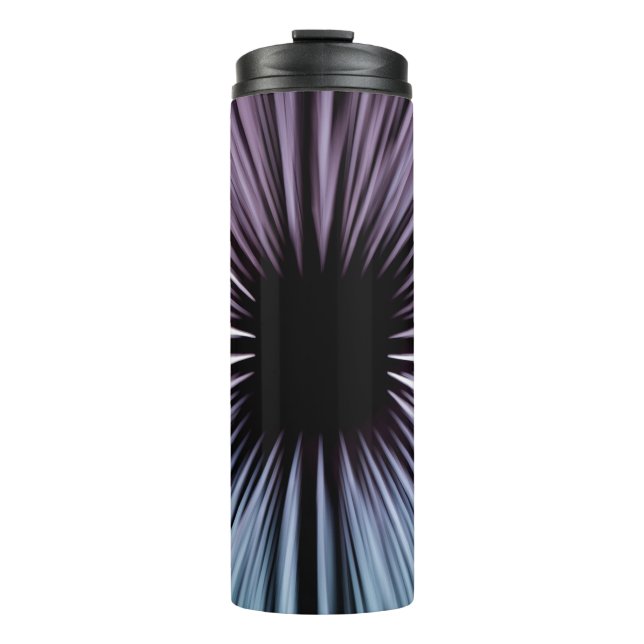 Bouteilles Isothermes Illustration optique blanche et noire (Devant)