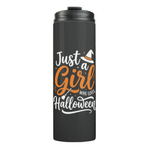 Bouteilles Isothermes Illustration vectorielle Halloween Juste Une Fille