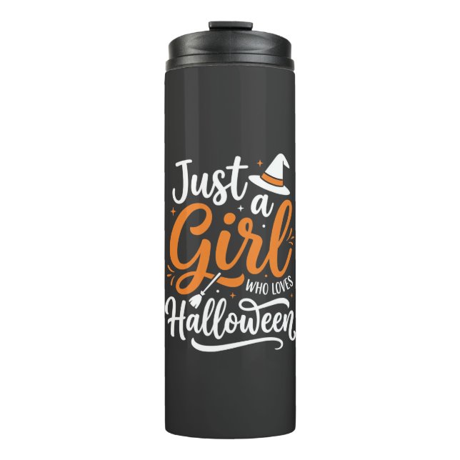Bouteilles Isothermes Illustration vectorielle Halloween Juste Une Fille (Devant)