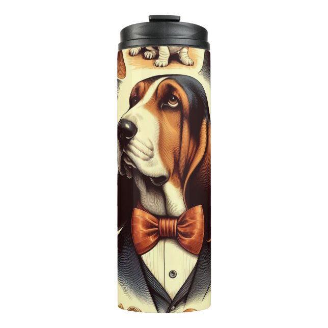 Bouteilles Isothermes Illustration vintage de la coque (Devant)