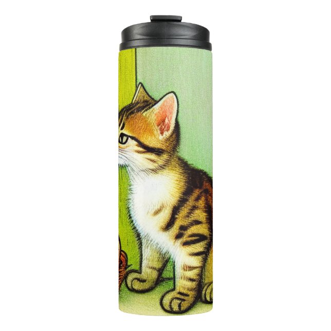 Bouteilles Isothermes Illustration vintage Tabby Cat (Devant)