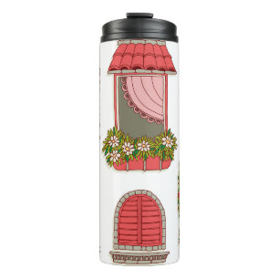 Bouteilles Isothermes Illustrations avec Windows Vintage : Artistique.