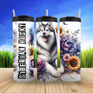 Bouteilles Isothermes Imaginaire floral de Husky en Sibérie