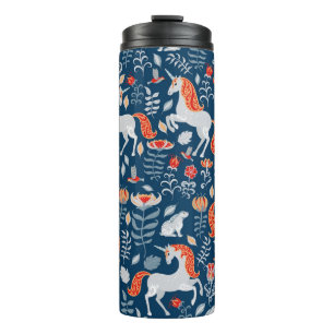 Bouteilles Isothermes Imaginaire folklorique : licornes, lapins, oiseaux