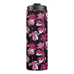 Bouteilles Isothermes Impression botanique de magnolia rose
