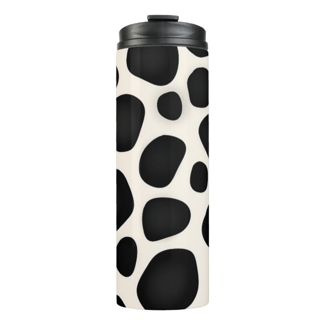 Bouteilles Isothermes Impression de vache tache noire et blanche (Devant)
