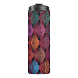 Bouteilles Isothermes Impression géométrique volumique multicolore