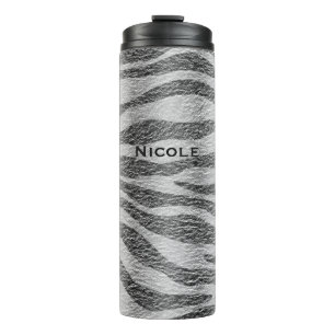 Bouteilles Isothermes Imprimé Zèbre Noir & Blanc Glamour Chic