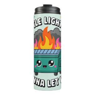 Bouteilles Isothermes Incendie de poubelle Kawaii