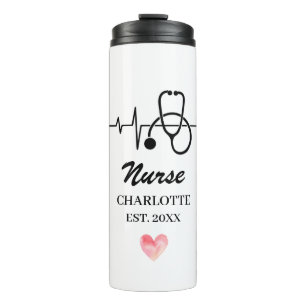 Bouteilles Isothermes Infirmière cardiaque Docteur Stethoscope
