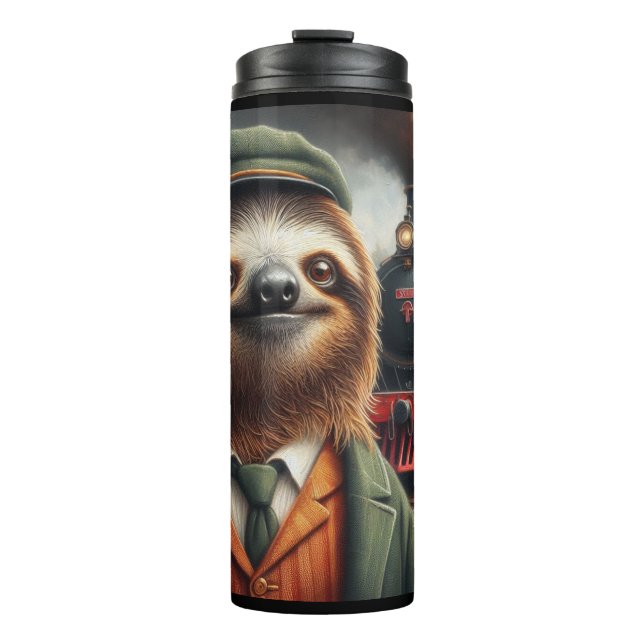 Bouteilles Isothermes Ingénieur de train Sloth (Devant)