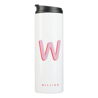 Bouteilles Isothermes Initiale personnalisée | Monogramme de nom personn