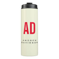 Initiales minimalistes modernes Monogramme rouge B
