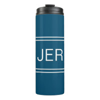Initiales Monogrammées Bleu Vaisselle de Voyage Ca