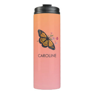 Bouteilles Isothermes Inspiration Monarque Papillon personnel orange