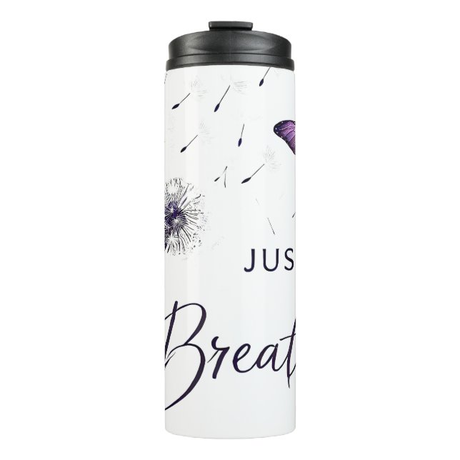 Bouteilles Isothermes Inspirationnel Respirer simplement/Pissenlit/Papil (Devant)
