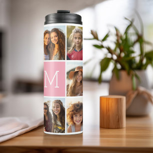 Bouteilles Isothermes Instagram 11 Photo Collage Personnalisé Monogramm