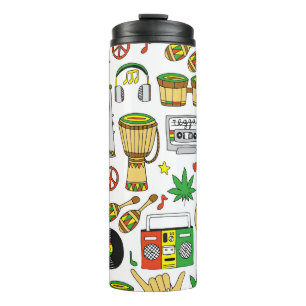 Bouteilles Isothermes Instruments de musique : Reggae Arrière - plan san