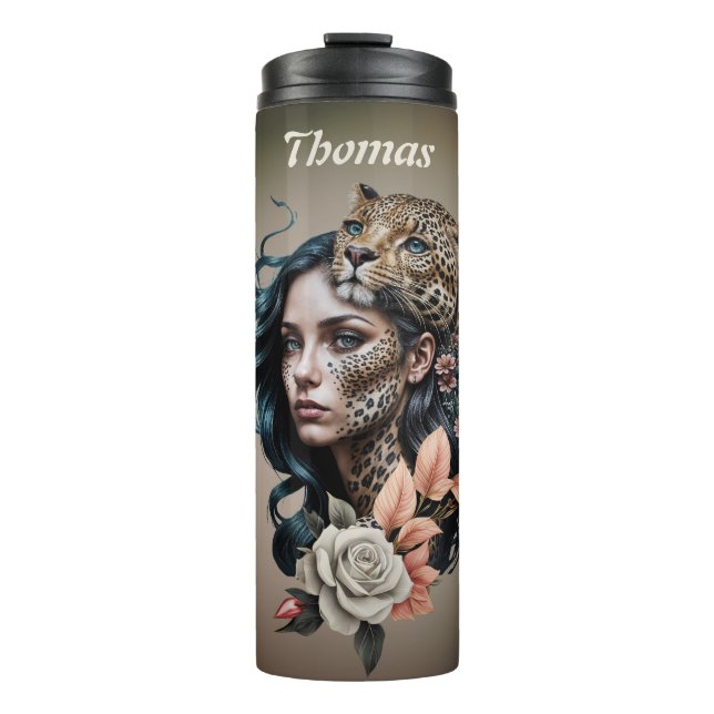 Bouteilles Isothermes Interaction fascinante entre l'animal et l'humain (Devant)