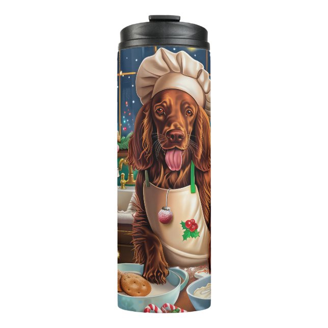 Bouteilles Isothermes Irish Setter Gâteau de vacances : Noël festif (Devant)