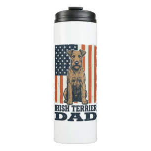 Bouteilles Isothermes Irish Terrier Papa Patriotique Vintage