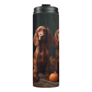 Bouteilles Isothermes Irlandais Red Setter Chiot Automne Citrouille de p