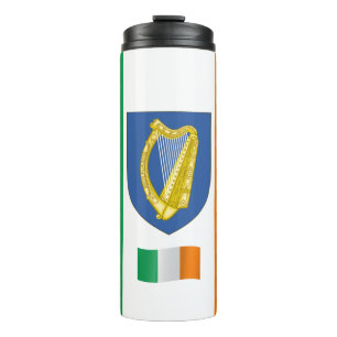 Bouteilles Isothermes Irlande Travel Mug, drapeau patriotique irlandais