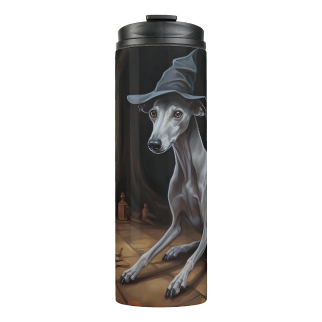 Bouteilles Isothermes Italien Greyhound Citrouille Halloween effrayant (Devant)