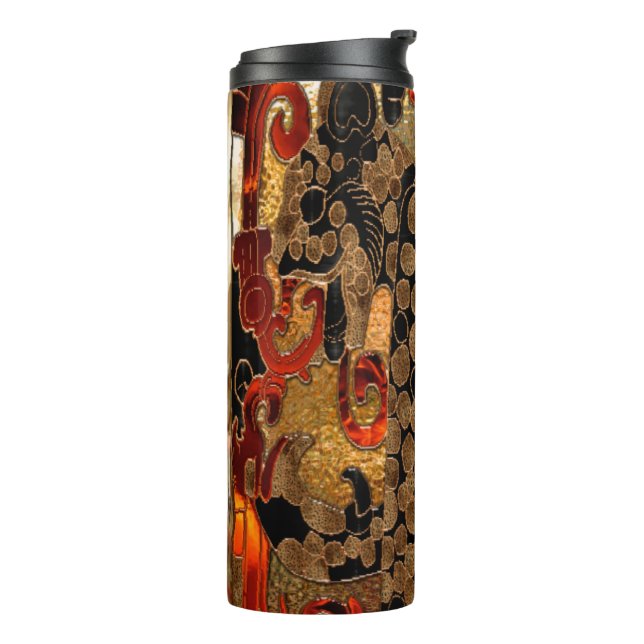 Bouteilles Isothermes Jaguar AZTEC 3D Foil Rouge & Or (Tourné sur la gauche)