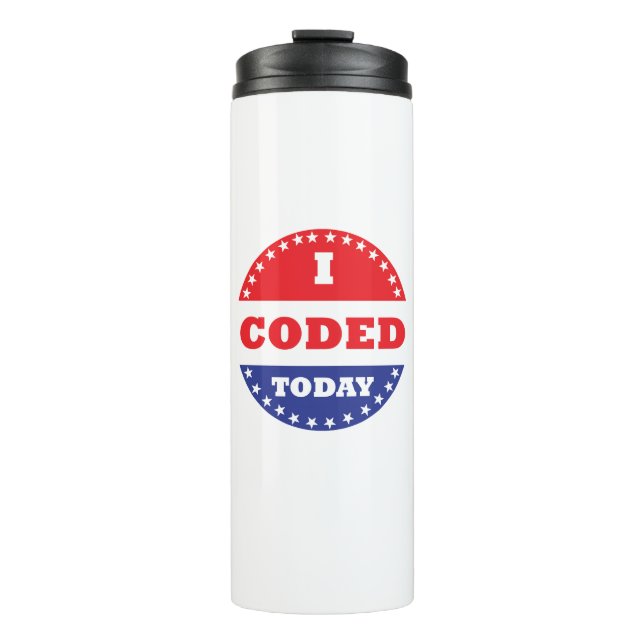 Bouteilles Isothermes J'ai codé aujourd'hui (Devant)