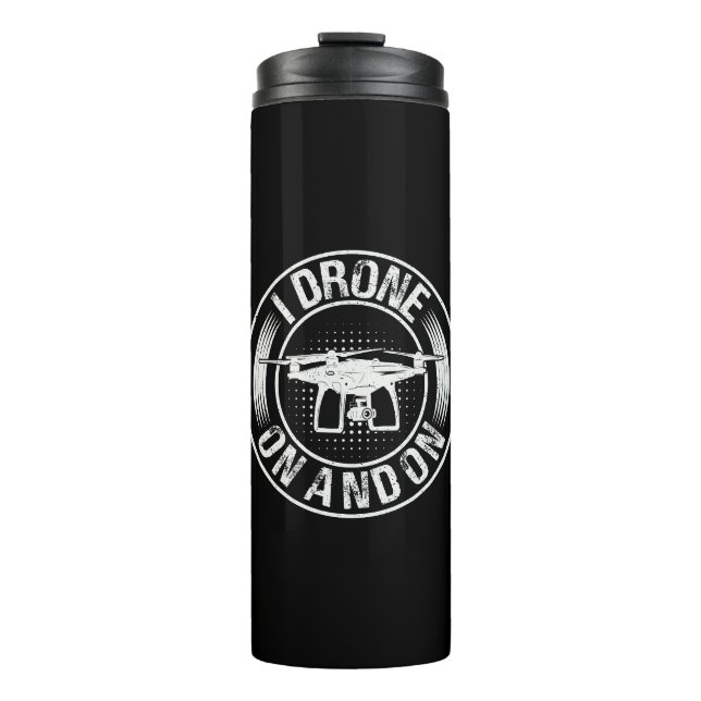 Bouteilles Isothermes J'ai continué à faire du drone (Devant)