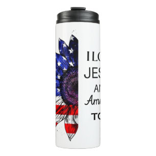 Bouteilles Isothermes J'aime Jésus et l'Amérique aussi