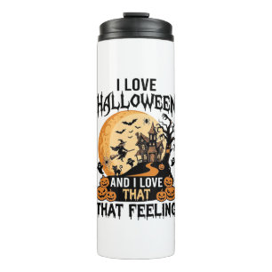 Bouteilles Isothermes J'aime la maison hantée Halloween Sorcière de lune