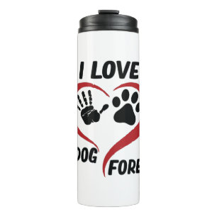 Bouteilles Isothermes J'aime mon chien jeter l'oreiller