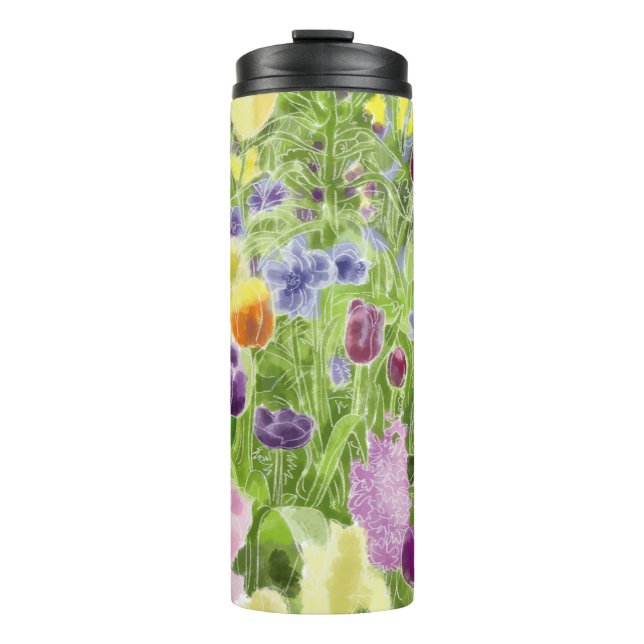 Bouteilles Isothermes Jardin au printemps (Devant)