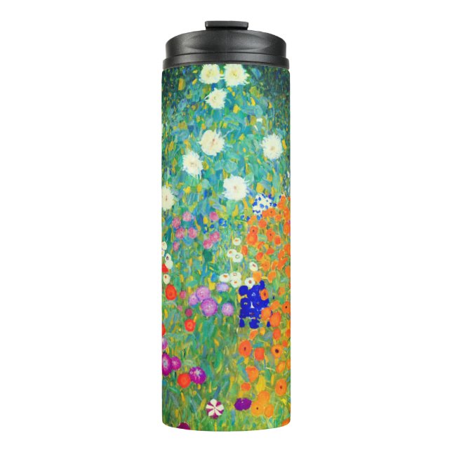 Bouteilles Isothermes Jardin aux fleurs Gustav Klimt (Devant)