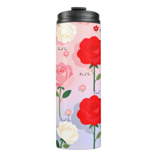 Bouteilles Isothermes Jardin de Roses Anciennes - Papier Cadeau