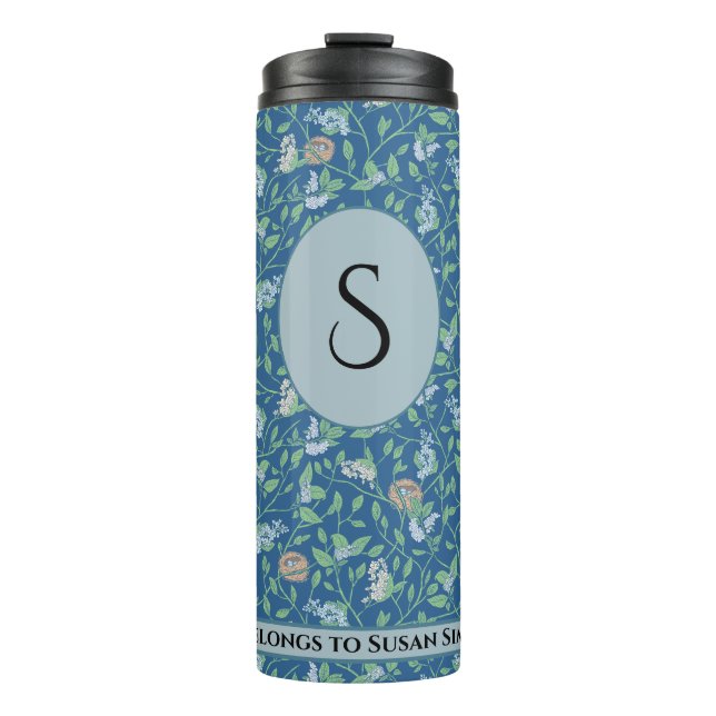 Bouteilles Isothermes Jardin printanier Mère jour Rouge-robinet Queen An (Devant)