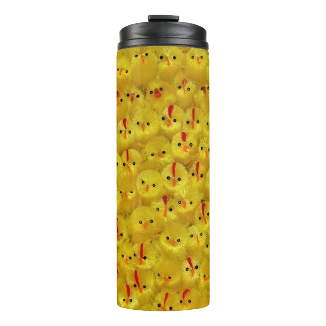 Bouteilles Isothermes Jaune mignon poules de Pâques Motif Tumbler thermi (Devant)