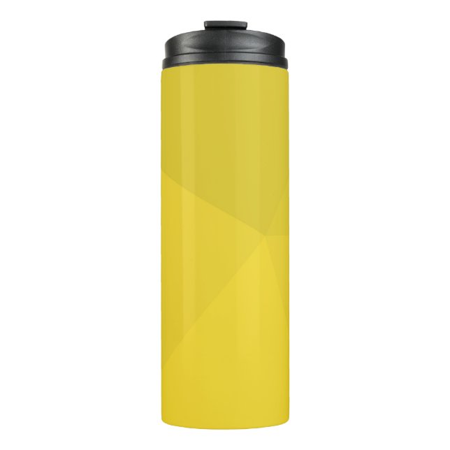 Bouteilles Isothermes Jaune, simple, moderne, cool, art géométrique tend (Devant)