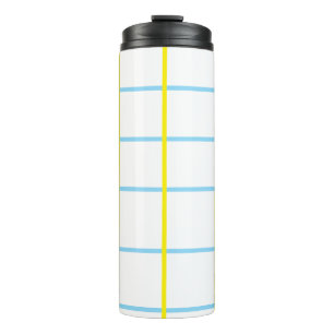 Bouteilles Isothermes Jaune unisexe, Blanc Bleu