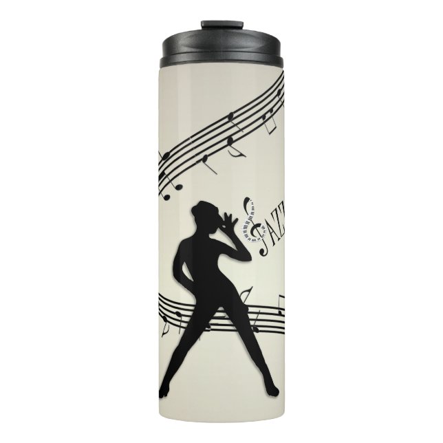 Bouteilles Isothermes Jazz Dance Golden Music Thermal Tumbler (Devant)