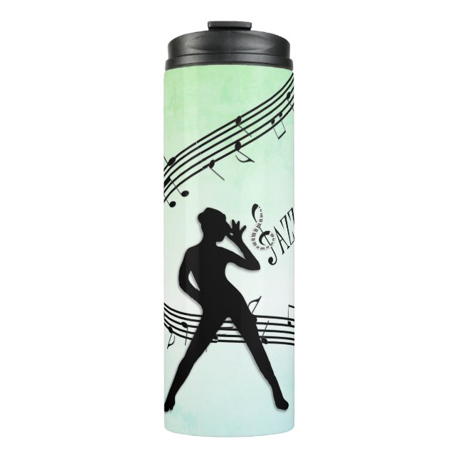 Bouteilles Isothermes Jazz Dance Green Music (Devant)