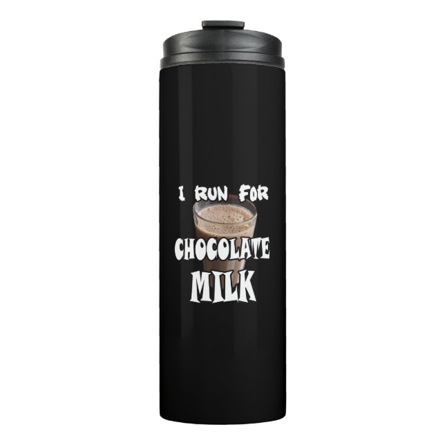 Bouteilles Isothermes Je cours pour le lait chocolaté Running (Devant)