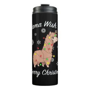 Bouteilles Isothermes Je Llama Vous Souhaite Un Joyeux Noël Llama Noël