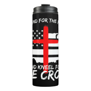 Bouteilles Isothermes Je me tiens pour le drapeau et le genou de la croi